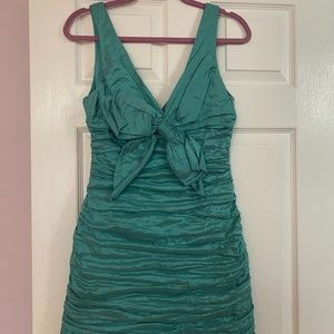 BCBG Ruched Cocktail Dress